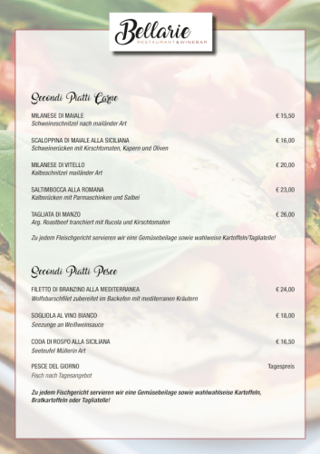 Speisekarte 2
