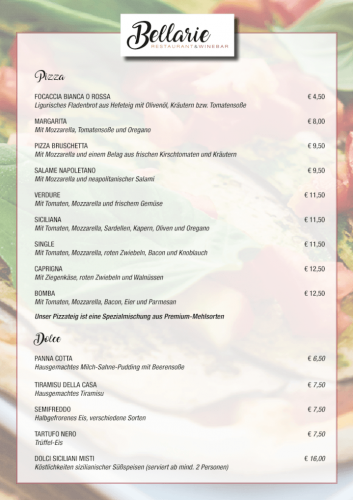 Speisekarte 3